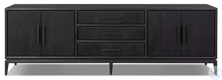 Rosenell Black Oak Veneer 84" Media Console