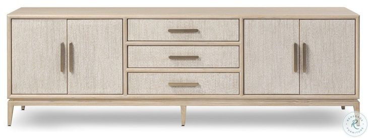 Rosenell Natural Oak Veneer 84" Media Console
