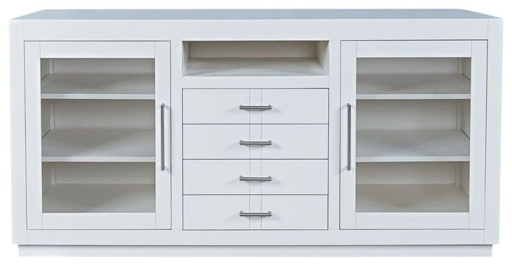 Auburn Hills White 60" Media Console