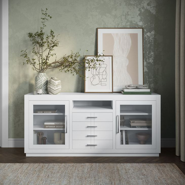 Auburn Hills White 70" Media Console