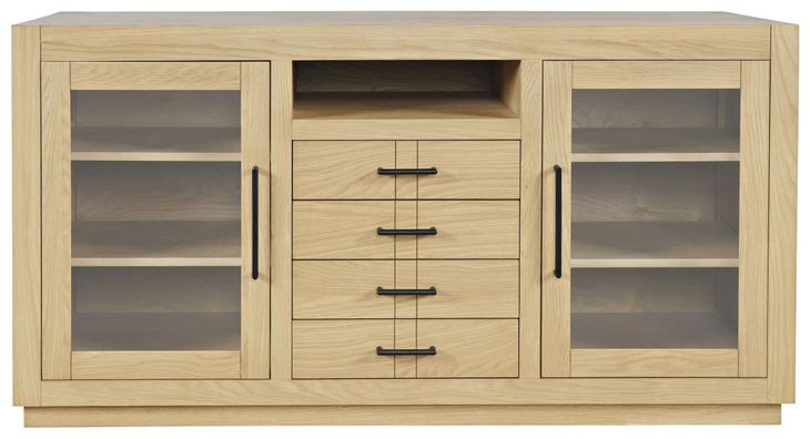 Auburn Hills Light Oak 60" Media Console