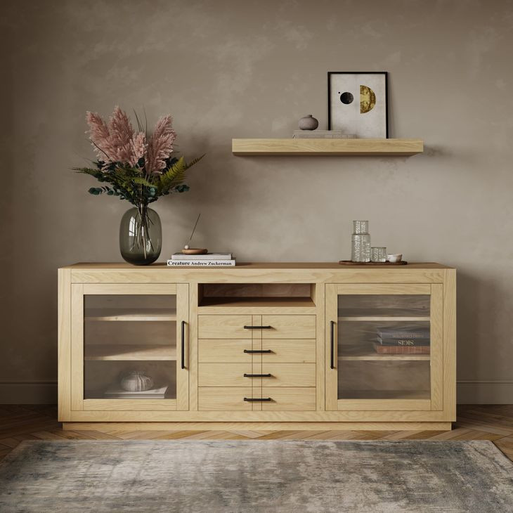 Auburn Hills Light Oak 70" Media Console