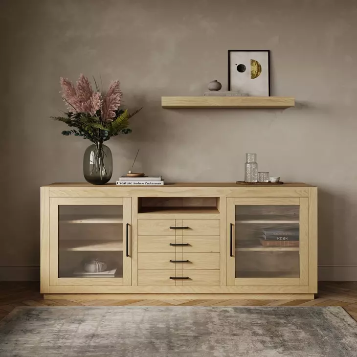 Auburn Hills Light Oak 70" Media Console