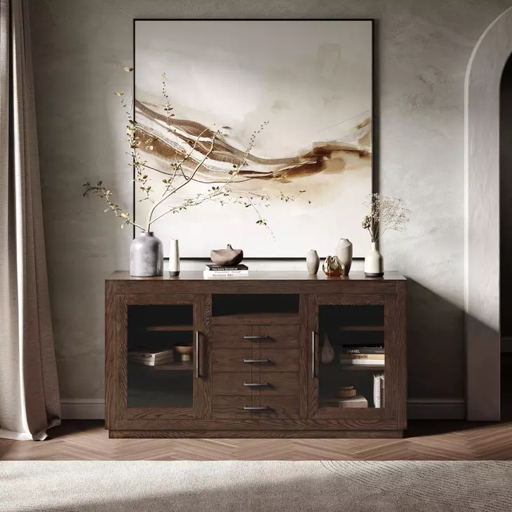 Auburn Hills Dark Oak 60" Media Console