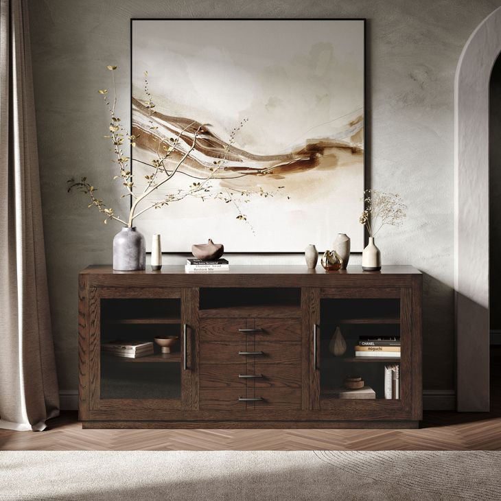 Auburn Hills Dark Oak 70" Media Console