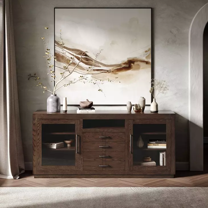 Auburn Hills Dark Oak 70" Media Console