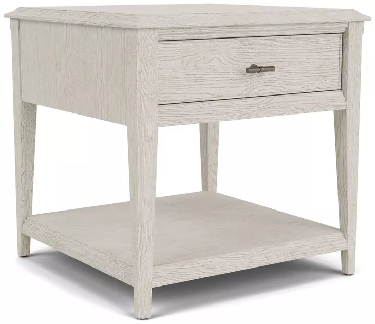 Carmella Pebble Oak Square End Table