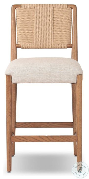 Rothler Alcala Wheat Performance Fabric Counter Height Stool