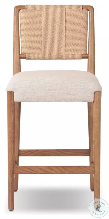 Rothler Alcala Wheat Performance Fabric Counter Height Stool