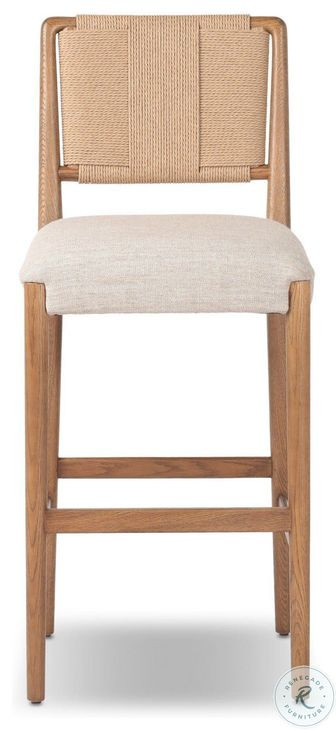 Rothler Alcala Wheat Performance Fabric Bar Stool