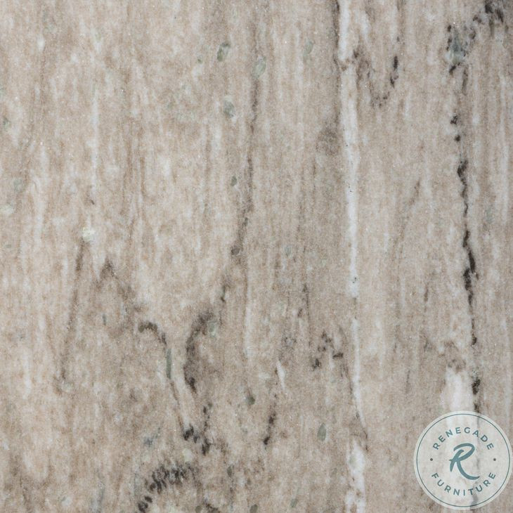 Viola Antique White Marble Round End Table