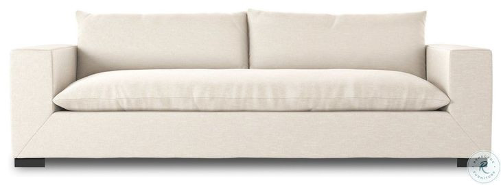 Grant Ashby Oatmeal Performance Fabric 94" Upholstered Sofa