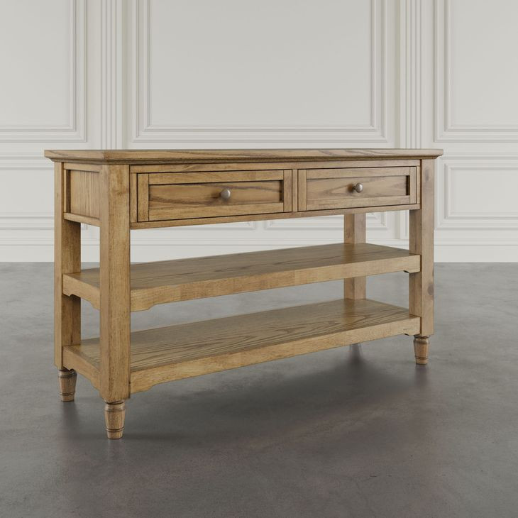 Brentwood Cascade Oak 50" Sofa Console Table