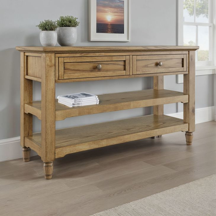 Brentwood Cascade Oak 50" Sofa Console Table