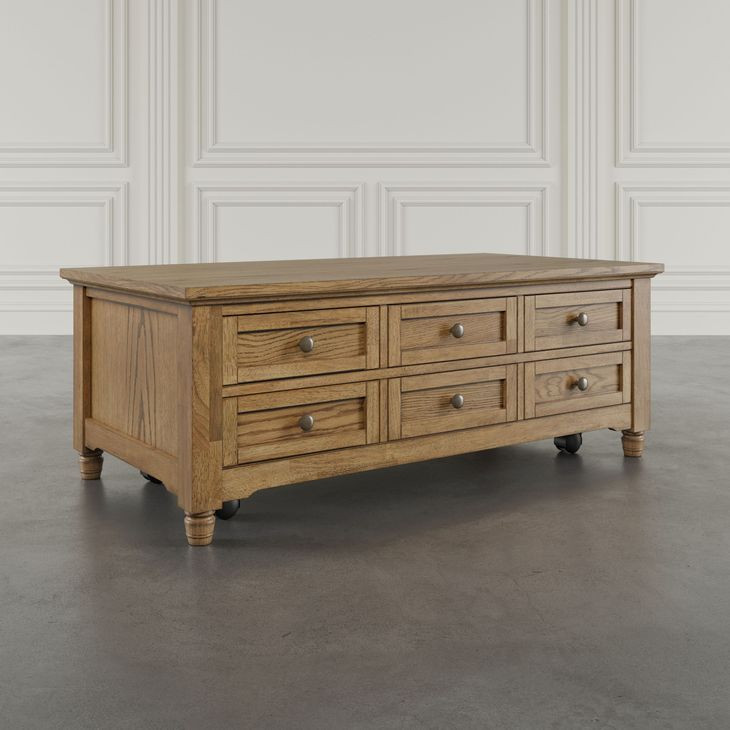 Brentwood Cascade Oak Rectangular Occasional Table Set