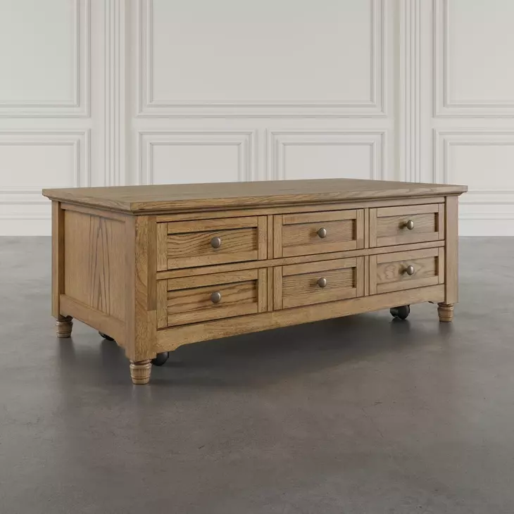 Brentwood Cascade Oak Rectangular Occasional Table Set