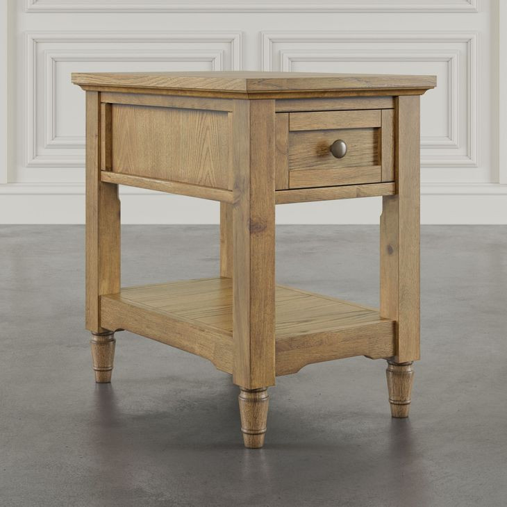 Brentwood Cascade Oak Rectangular Chairside End Table