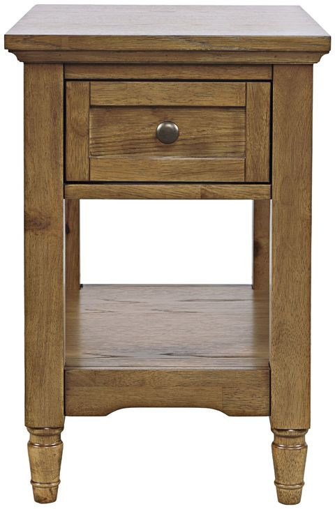 Brentwood Cascade Oak Rectangular Chairside End Table