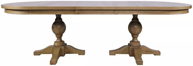 Brentwood Cascade Oak Extendable Oval Dining Table