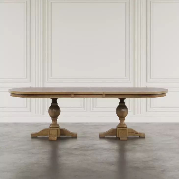 Brentwood Cascade Oak Extendable Oval Dining Room Set