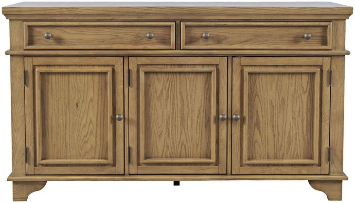Brentwood Cascade Oak 3 Door Sideboard Cabinet