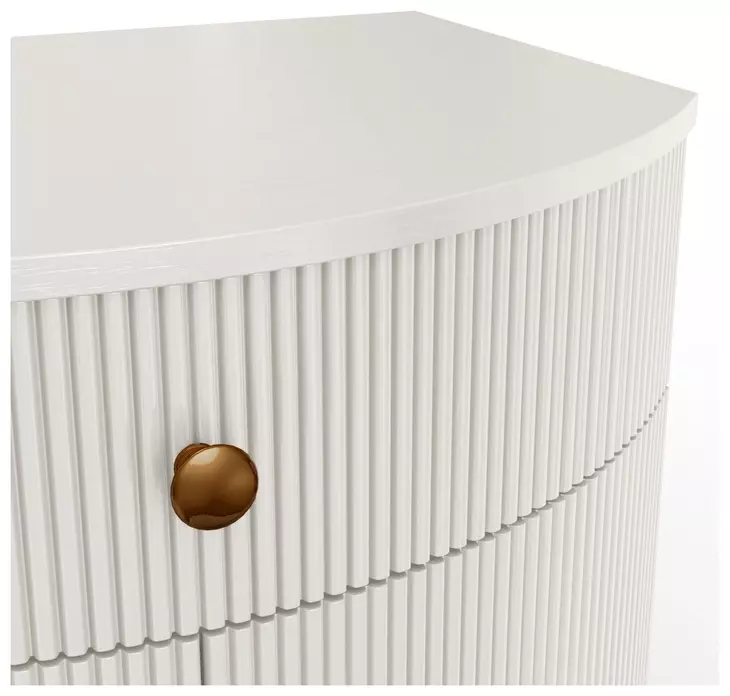Olivia Coconut Milk 1 Drawer Nightstand