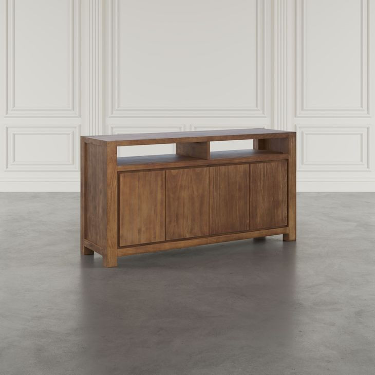 Brownstone Suede 60" Media Console