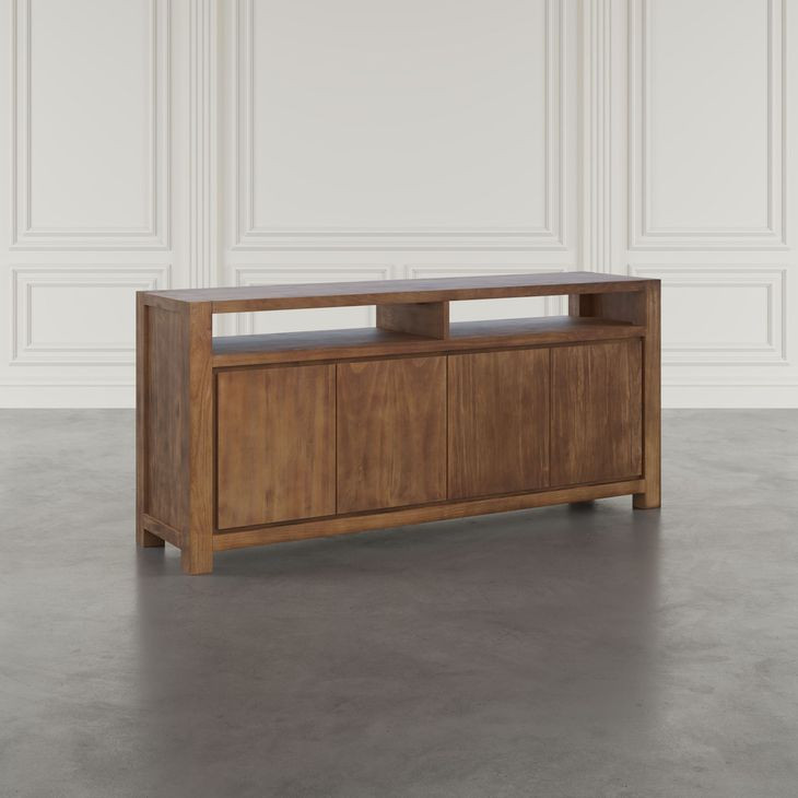 Brownstone Suede 70" Media Console