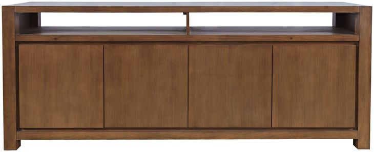 Brownstone Suede 80" Media Console