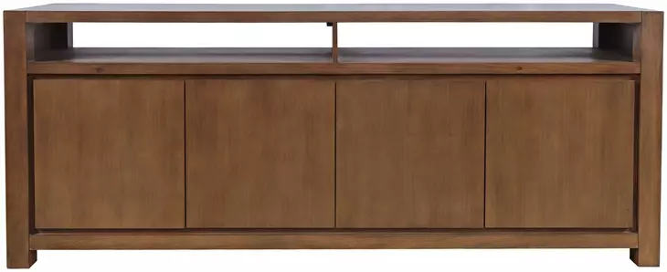 Brownstone Suede 80" Media Console