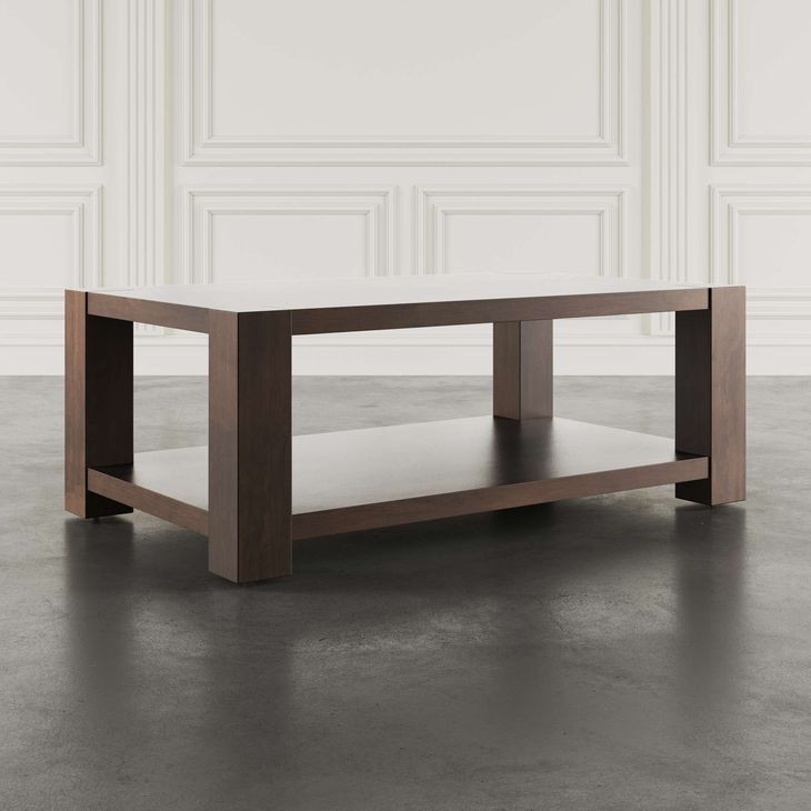 Brownstone Chocolate Brown Rectangular Coffee Table
