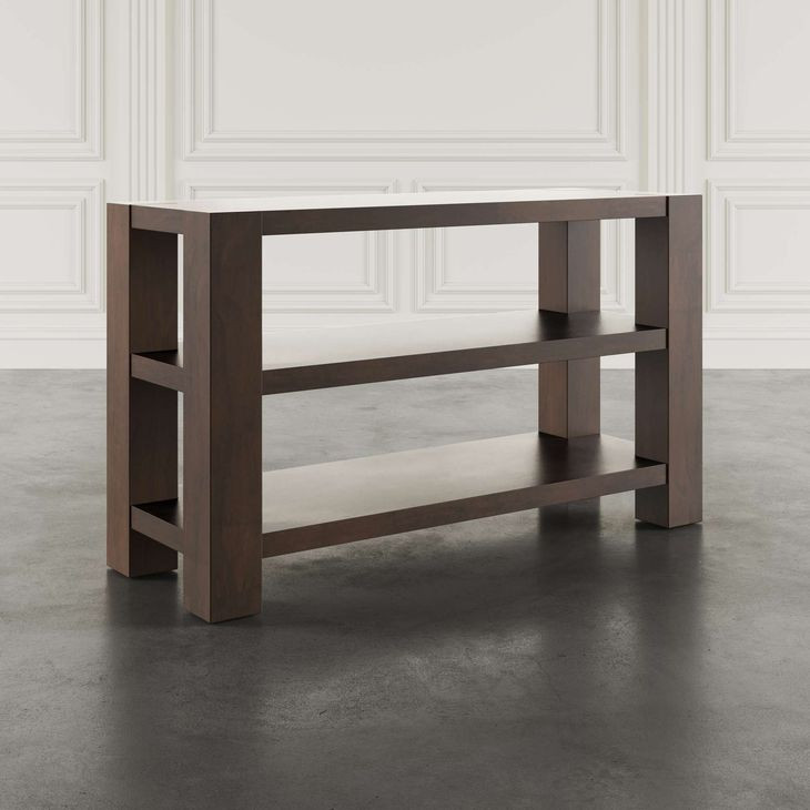 Brownstone Chocolate Brown Rectangular Console Table
