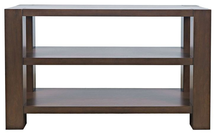 Brownstone Chocolate Brown Rectangular Console Table