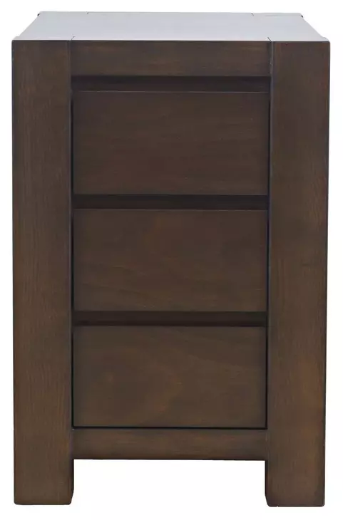 Brownstone Chocolate Brown Rectangular Chairside End Table