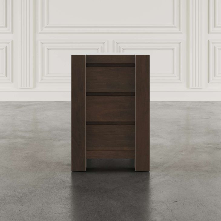 Brownstone Chocolate Brown Rectangular Chairside End Table