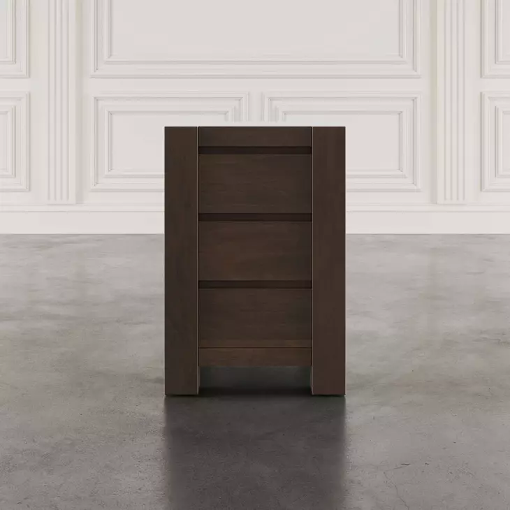 Brownstone Chocolate Brown Rectangular Chairside End Table