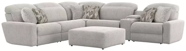 Terrence Oyster 7 Piece Sectional with USB Charging