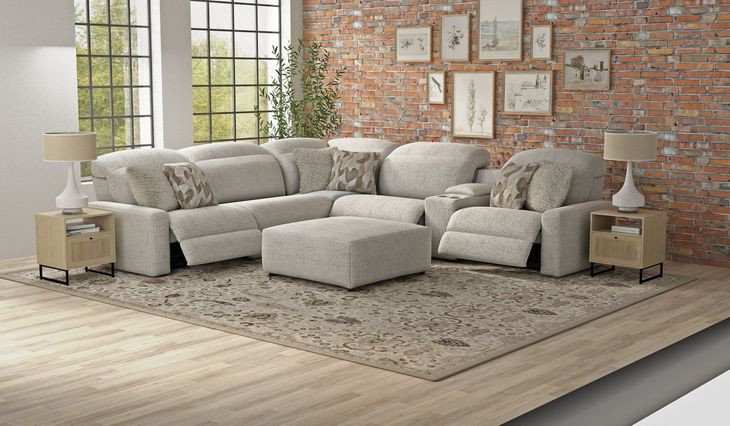 Terrence Oyster Castered Cocktail Square Ottoman