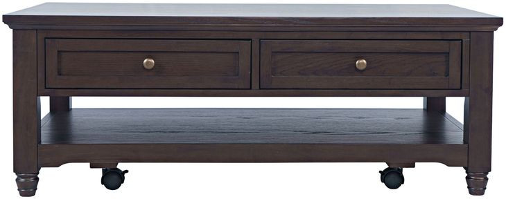 Brentwood Arbor Oak Rectangular Occasional Table Set with 2 Drawers