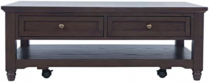 Brentwood Arbor Oak Rectangular Occasional Table Set with 2 Drawers