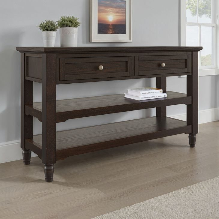Brentwood Arbor Oak 50" Sofa Console Table