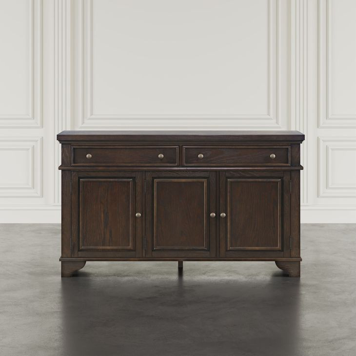 Brentwood Arbor Oak 3 Door Sideboard Cabinet