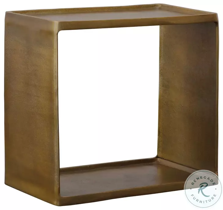 Derwent Antique Brass Side Table