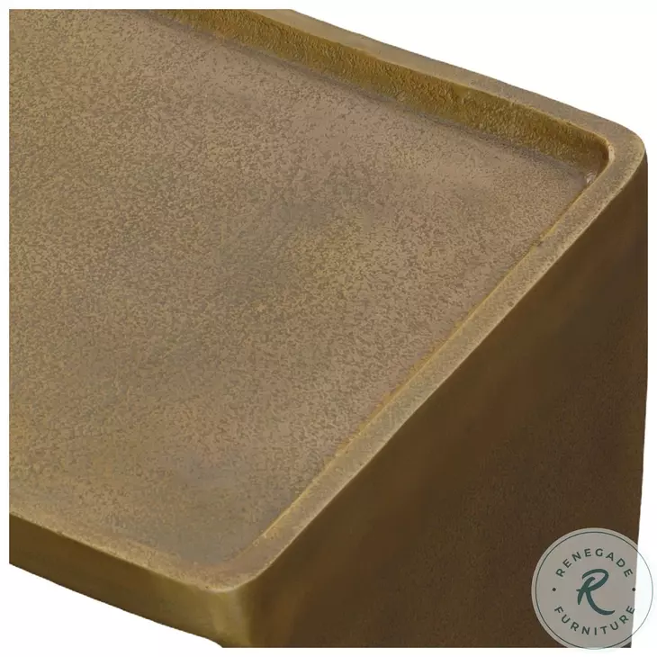 Derwent Antique Brass Side Table