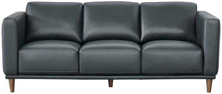 Beckett Midnight Blue Leather Living Room Set