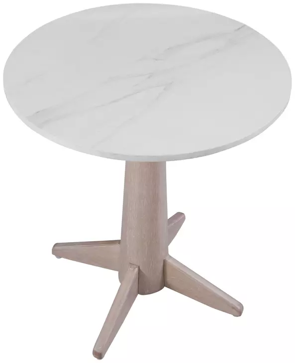 Horizons White Oak and White Marble Rectangular Occassional Table Set