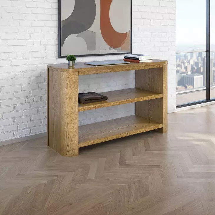 Janzen Cascade Oak 50" Sofa Console Table