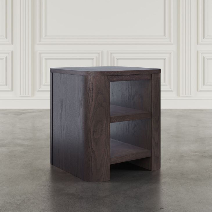 Janzen Espresso Square End Table