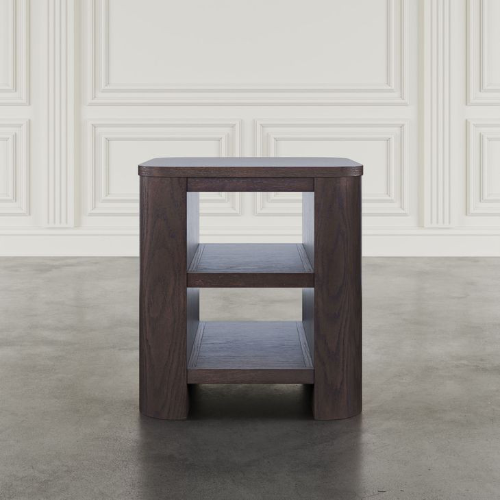 Janzen Espresso Square End Table
