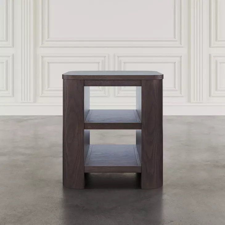 Janzen Espresso Square End Table